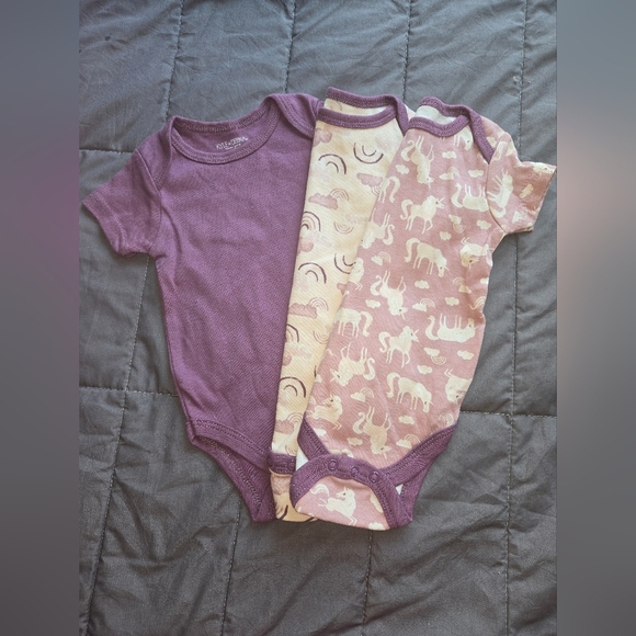 Bundle Of 6 Onesies Nicole Miller/Kyle&Deena Size 3 To 6 Months Nwot - Picture 2 of 3